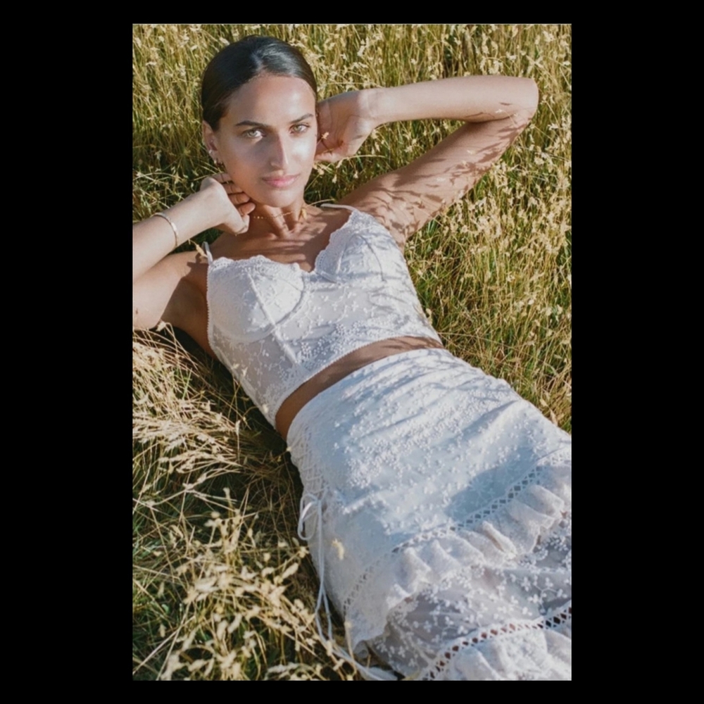 Spell Designs: Le Gauze Bustier & Skirt Set Size S - Picture 2 of 13